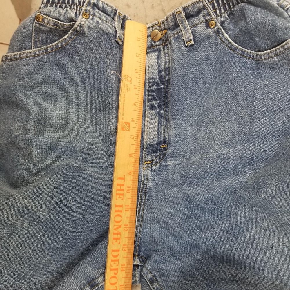 L.L. Bean Jeans Womens 14R Blue High Rise Relaxed Tapered Comfort Waist Denim - Picture 10 of 13